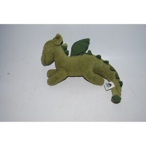 Jellycat Monty Dragon Small Green Plush Stuffed Animal Toy – Used